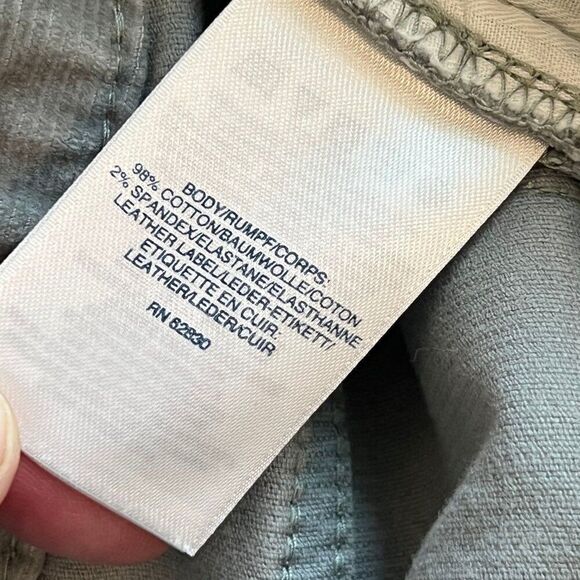 NWOT Lands' End Pants Women 14 Petite Gray Mid-Rise Straight Corduroy Pants - Picture 8 of 8